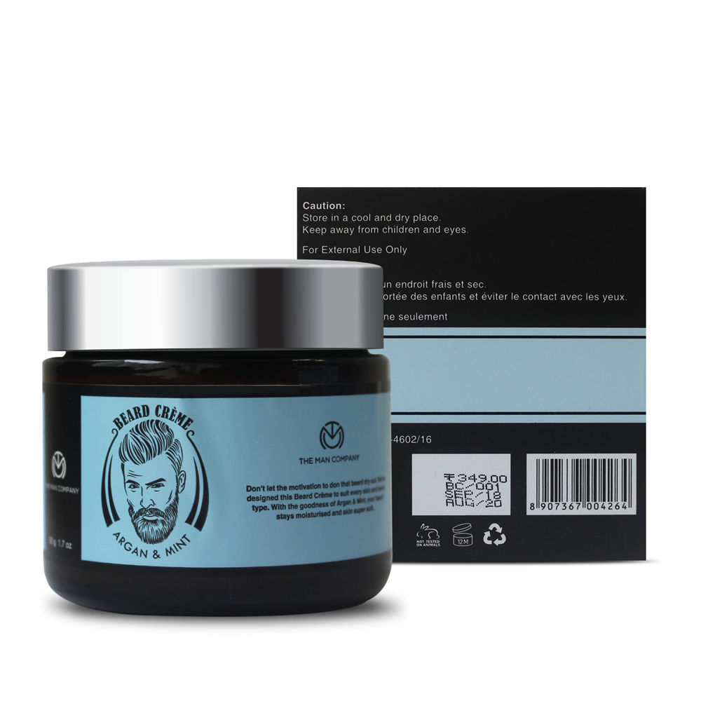 The Man Company Argan & Mint Beard & Moustache Cream: Buy The Man ...