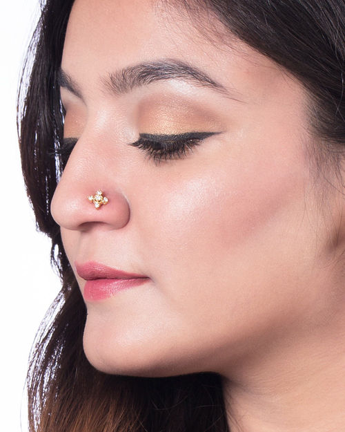 Voylla Adorable Nose Stud In Sterling Silver At Nykaa Com