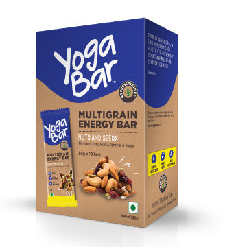 Yogabar Nuts N Seeds Multigrain Energy Bar Pack Of 10