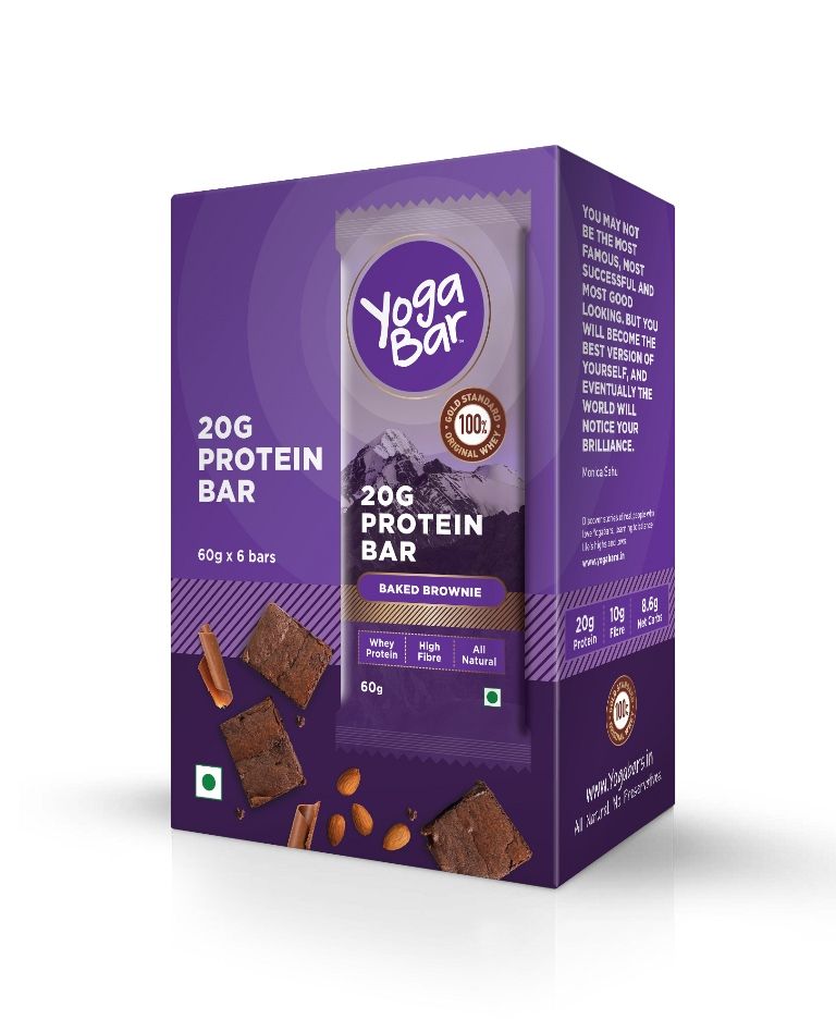 Yogabar Baked Brownie Protien Bar Pack Of 6