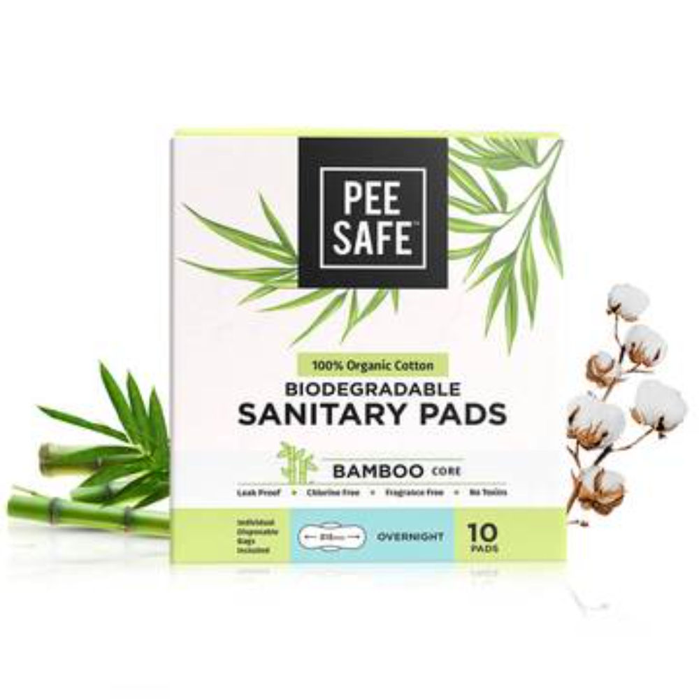 Pee Safe 100 Organic Cotton Biodegradable Overnight Sanitary Pads Buy