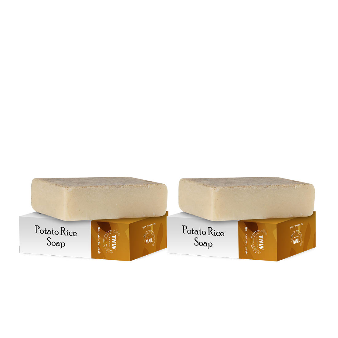 TNW The Natural Wash Handmade Potato Rice Soap For Tanning Pigmentation & Oily Skin Pack of 2