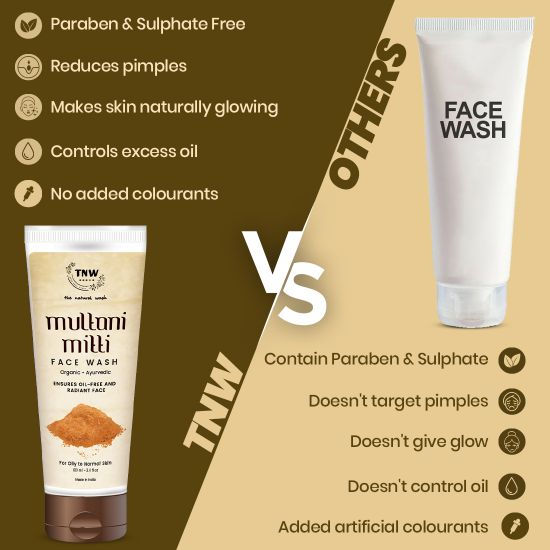 tnw multani mitti face wash
