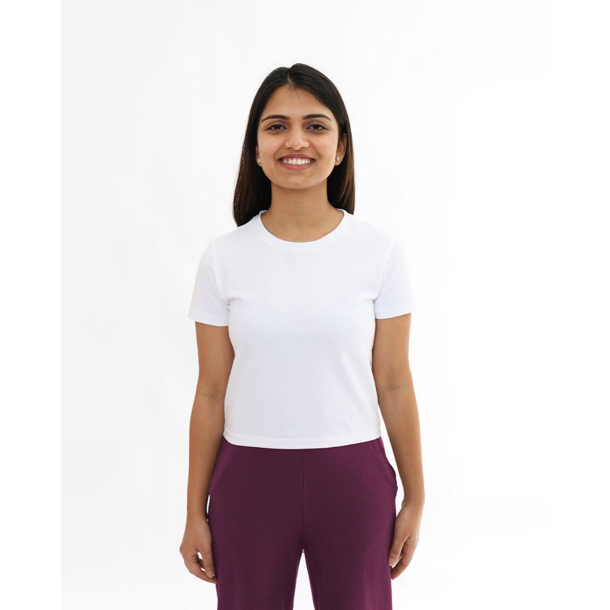 Chase Your Bliss Twist Crop Top White