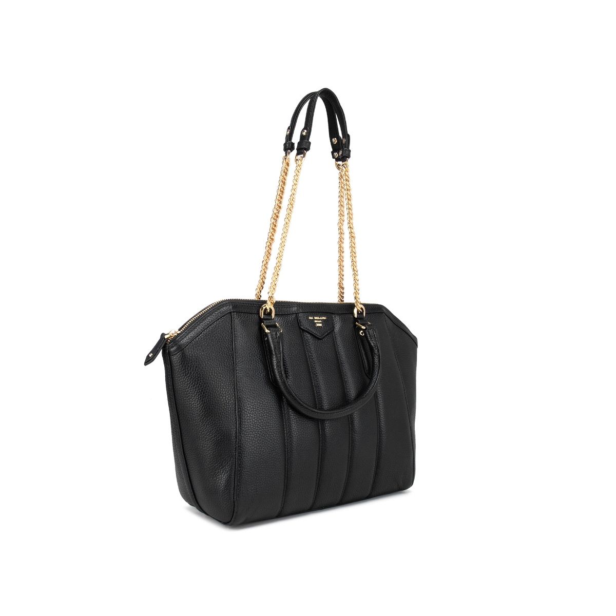 Da Milano Black Leather Tote Bag: Buy Da Milano Black Leather Tote Bag ...