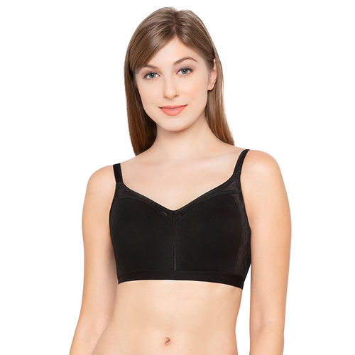 Buy Candyskin Non-Padded Non-Wired Bra - Black (34B) Online