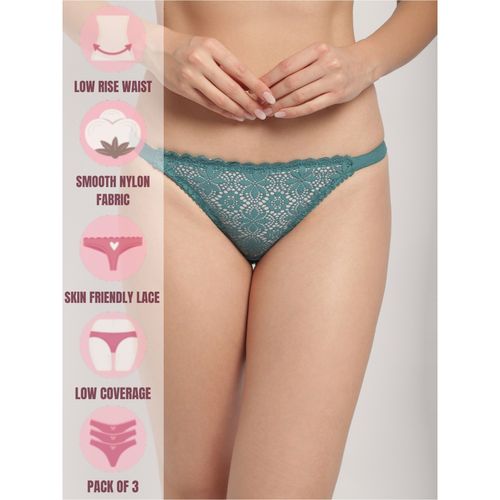 Buy Erotissch Women Pink Lace Thongs Briefs online