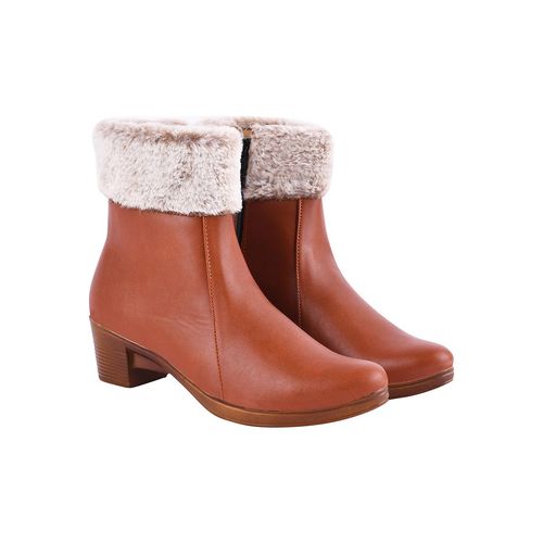 Buy Shoetopia Comfortable Stylish Tan Winter Puff Boots For Women