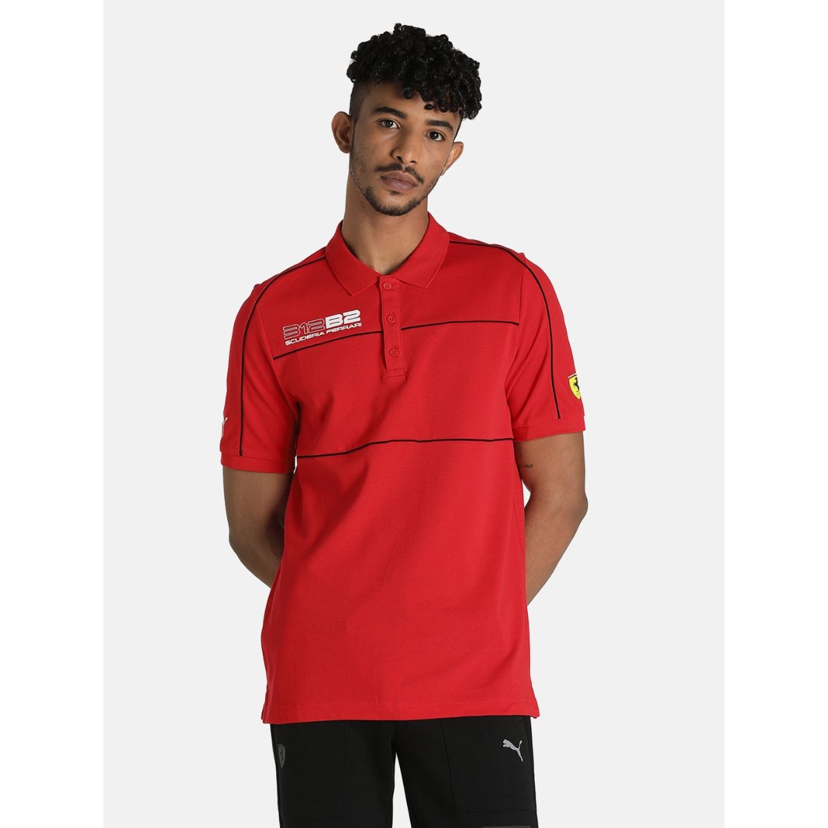 Puma red clearance polo shirt