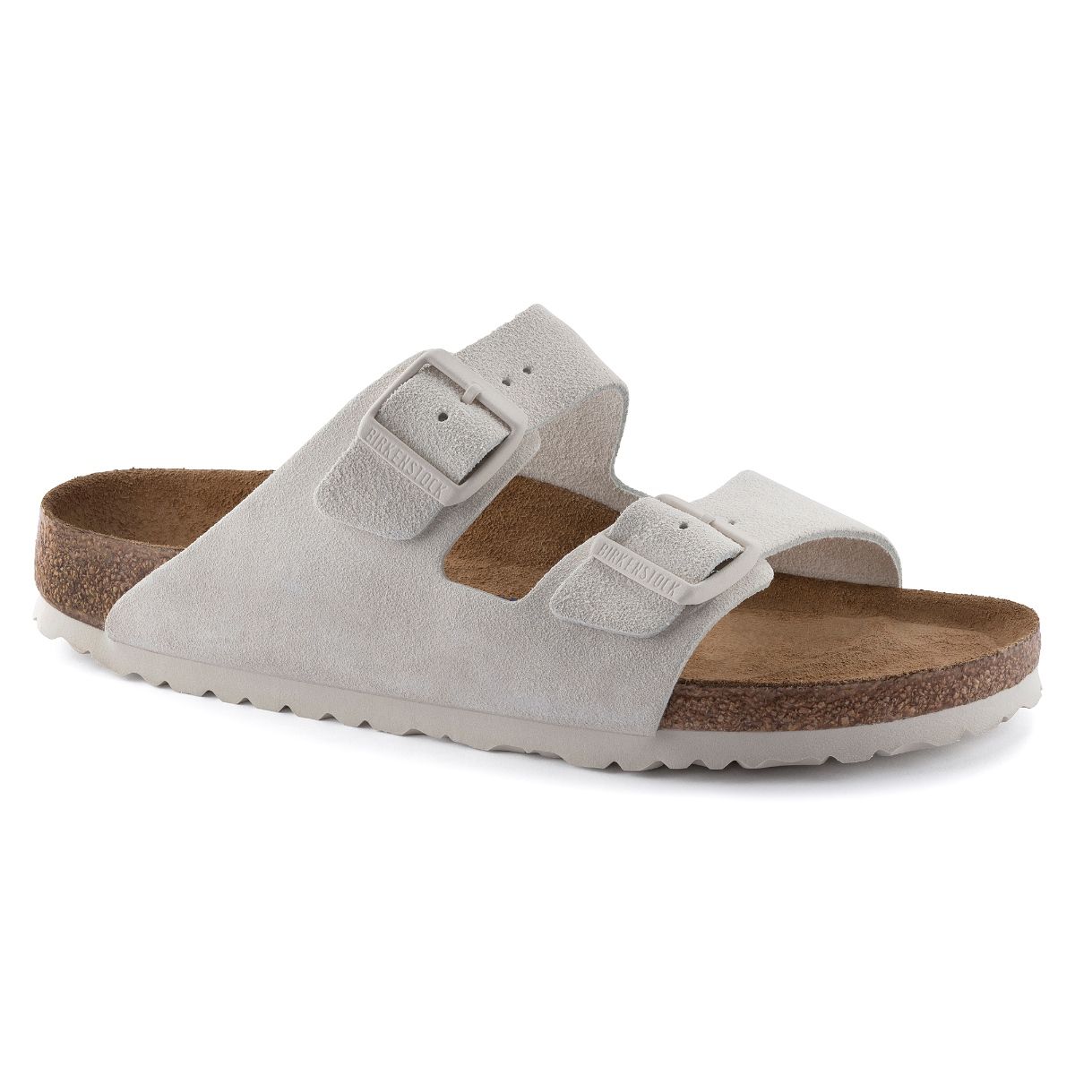 Buy Birkenstock Arizona Soft Footbed Antique White Regular Width