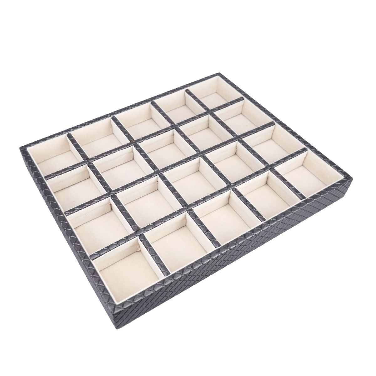 Premsons Leatherette Layer 20 Section Womens Jewellery Tray For
