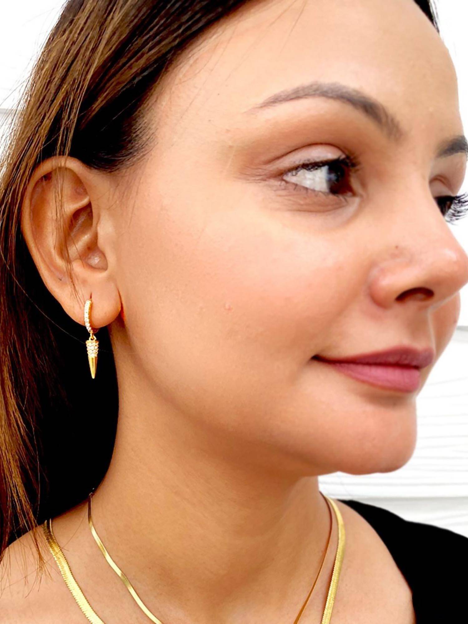 Boldiful Women Spike Charm Drop Earrings