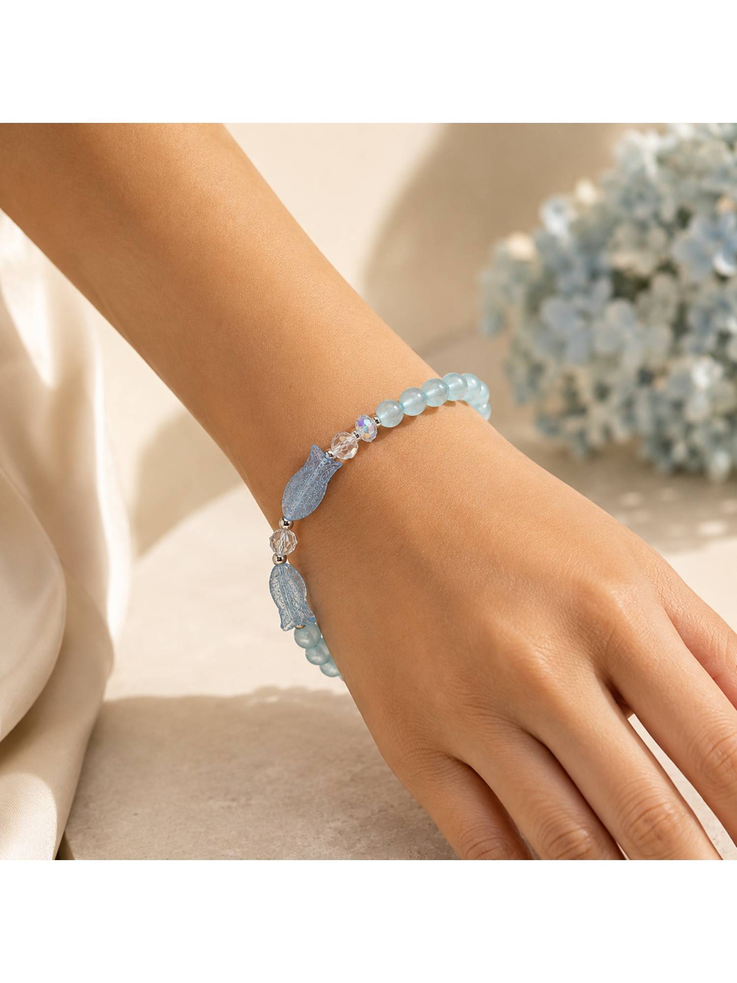Salty Blue Neon Tetra Minimal Bracelet