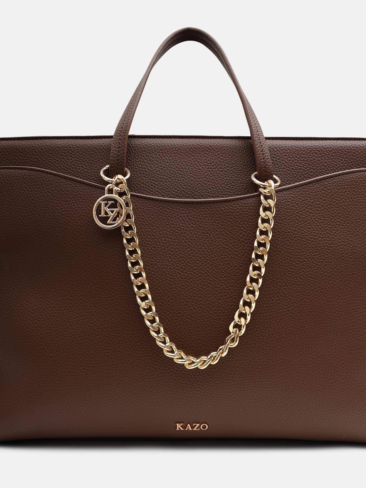 Kazo Gold Thara Curb Link Bag Charm