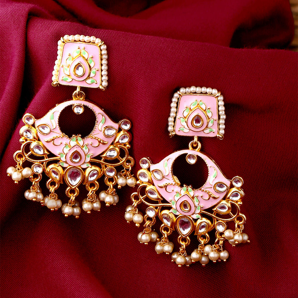 Flipkartcom  Buy TANLOOMS Attractive Party Earrings 4 Manjil Layered  Alloy Chandbali Earring Online at Best Prices in India