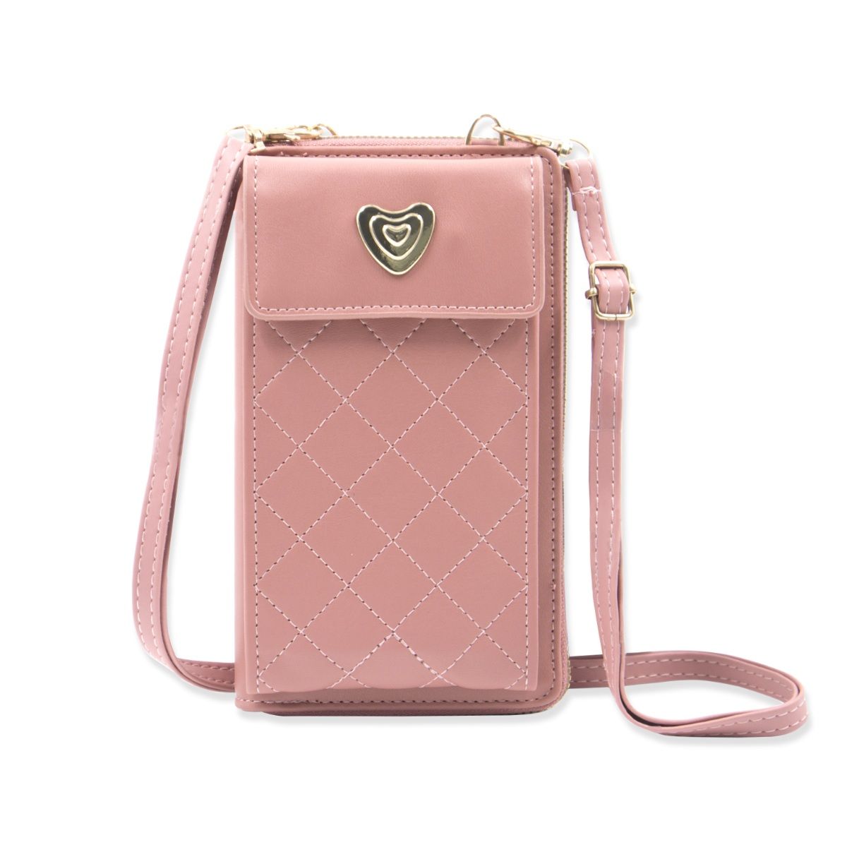 Buy Casual Cell Phone Purse Case Small Crossbody Shoulder Bag Dual Phone  Pouch with Card Slot for iPhone XR 8 Plus 7 Galaxy Note 9/10 A20 A70 S10e  S9 S10 Plus Motorola