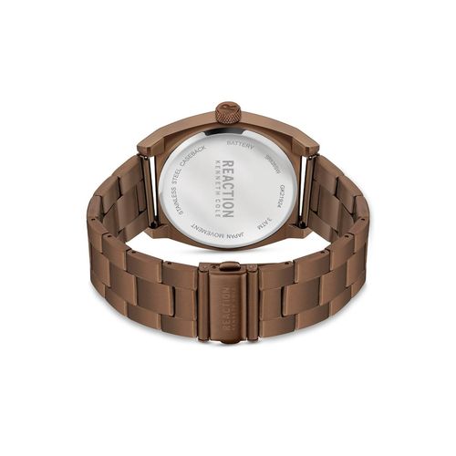 Buy Reaction Kenneth Cole MULTI Men IP Brown Stainless Steel