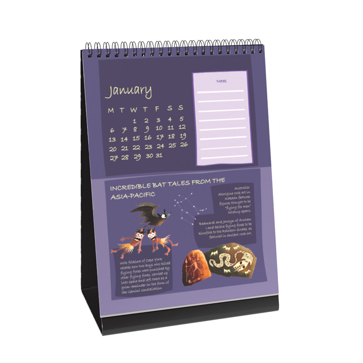 Buy Happywagon 2025 Batspicious Desk Calendar Online