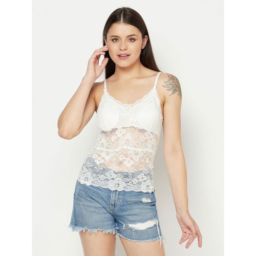 visitar Chispa  chispear versus Da Intimo Long Lace Camisole - White: Buy Da Intimo Long Lace Camisole -  White Online at Best Price in India | Nykaa