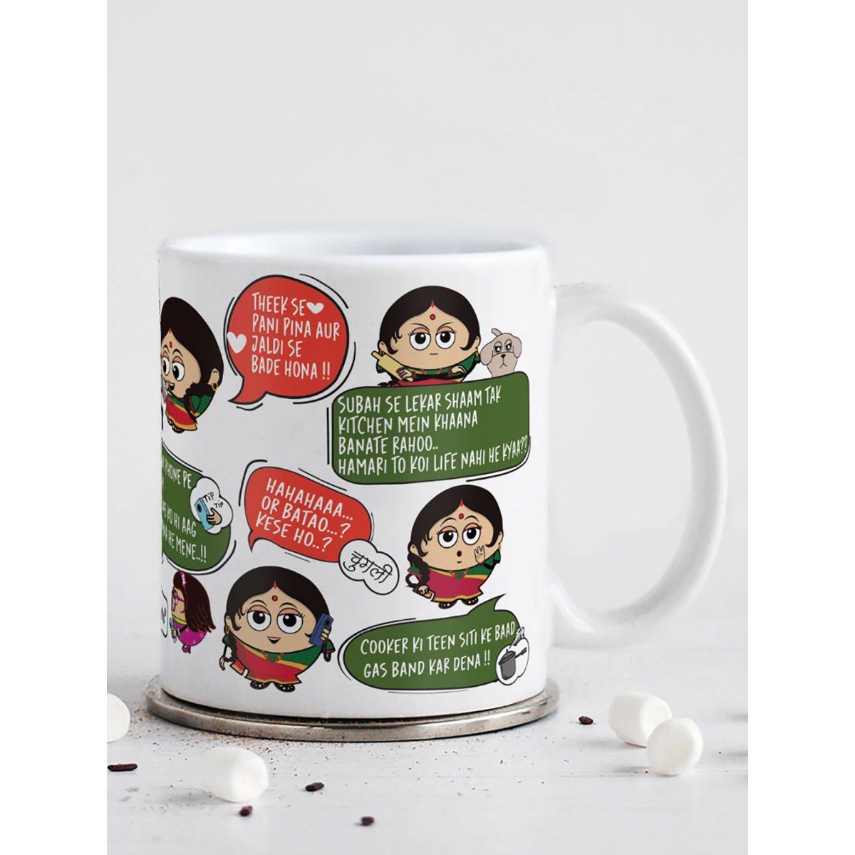 Buy Monica I Love You Ceramic Coffee Name Mug Online at Low Prices in India  
