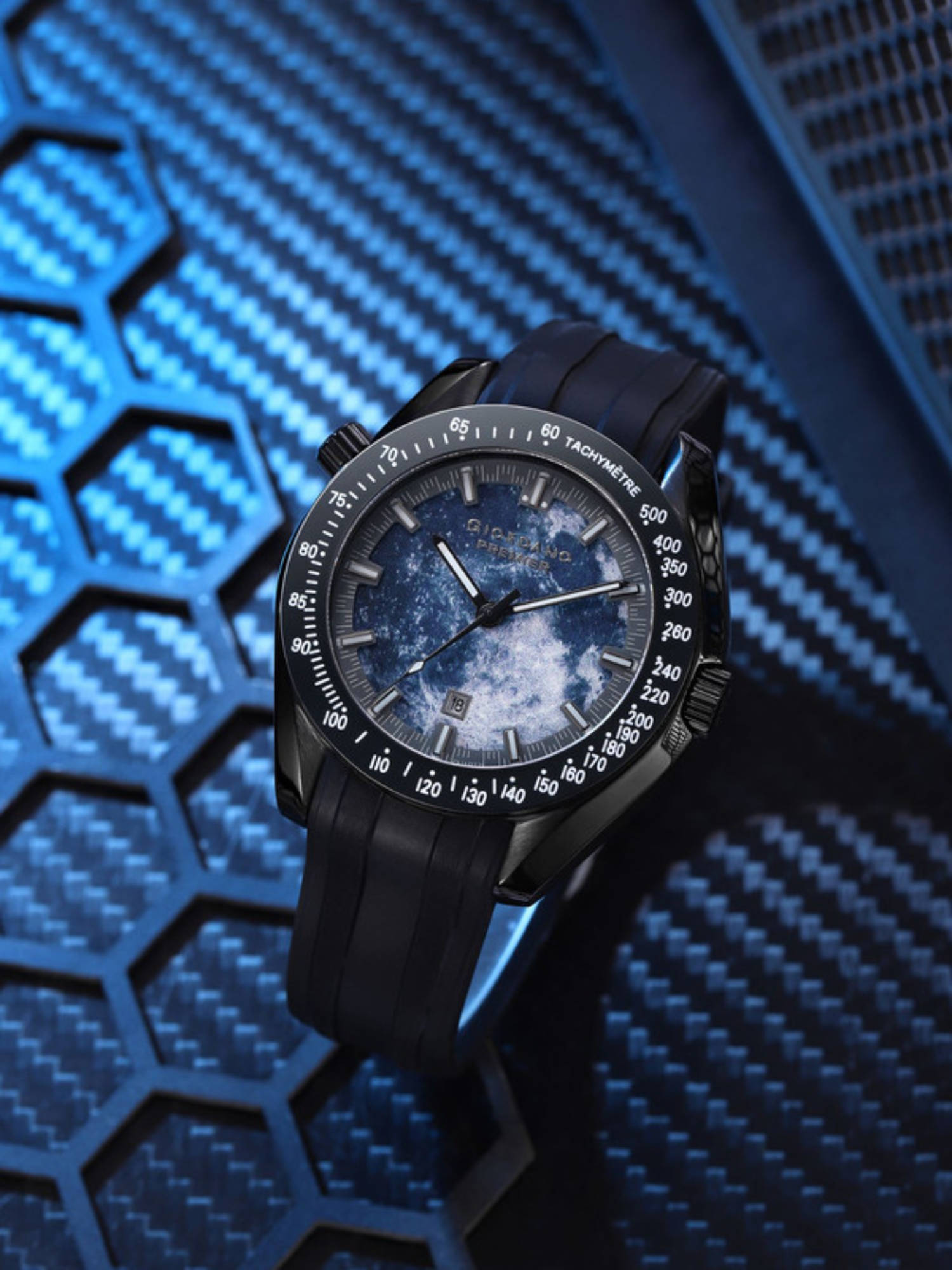 Giordano Callisto Collection Premier Analog Quartz Blue Watch For Men (GZ-50239) (M)