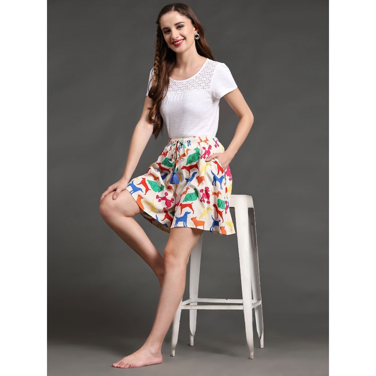 Le Col | Womens Sport Cargo Waist Shorts - Le Col