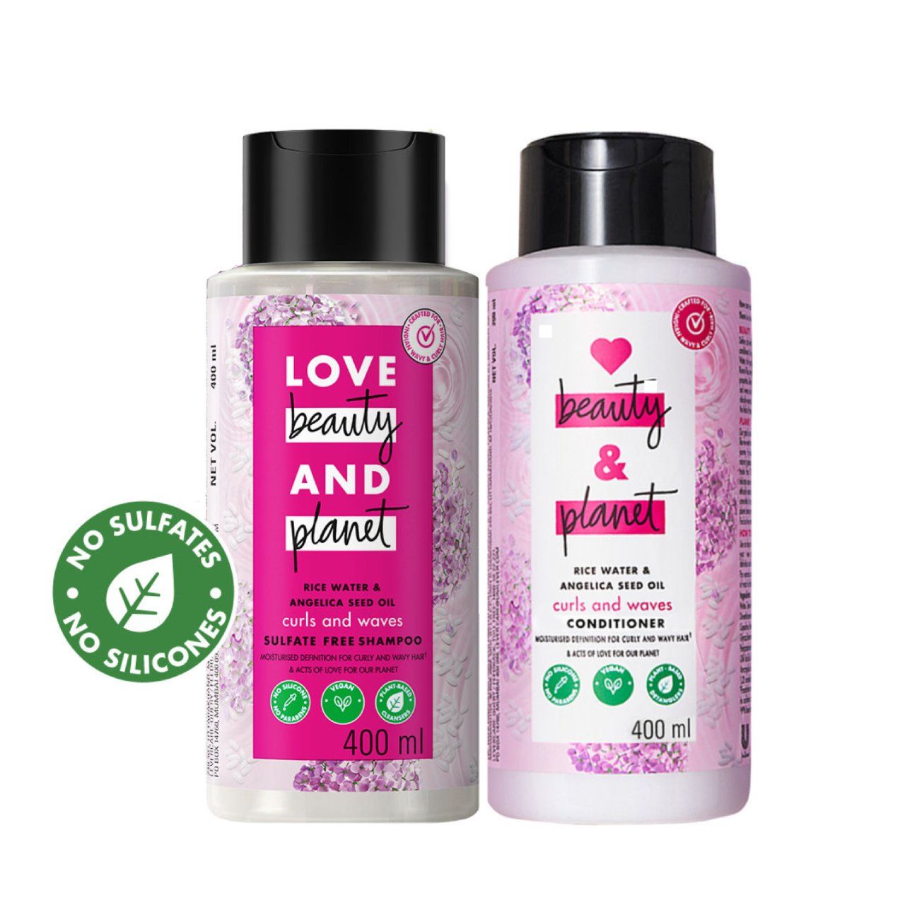 Love Beauty & Planet Rice Water & Angelica Curl Care Combo