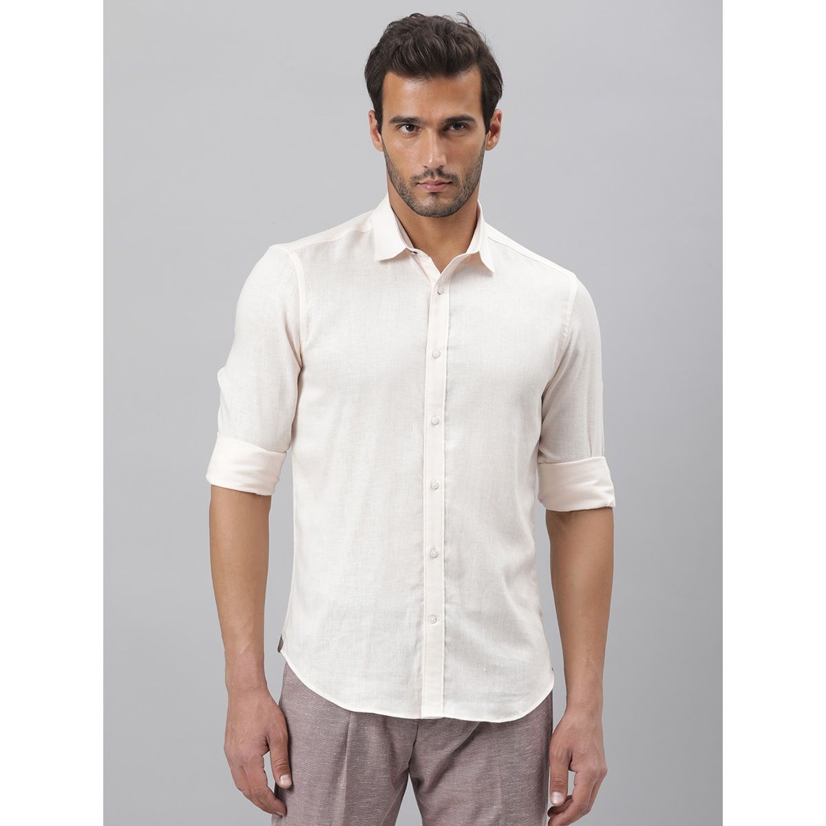 Rare Rabbit Naples Off White Casual Shirt: Buy Rare Rabbit Naples Off White  Casual Shirt Online at Best Price in India | Nykaa