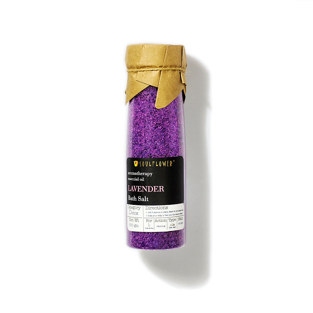 Soulflower Lavender Bath Salt Hand & Foot Pedicure Manicure for Men ...