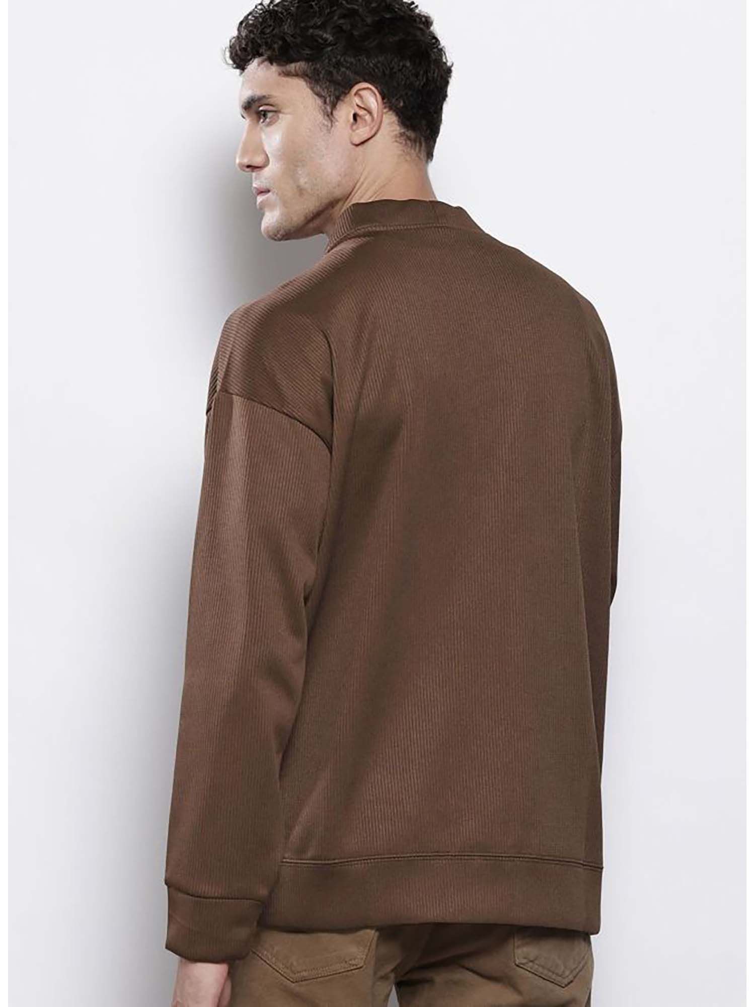 Buy The Indian Garage Co Men's Brown Oversized Cardigan Online