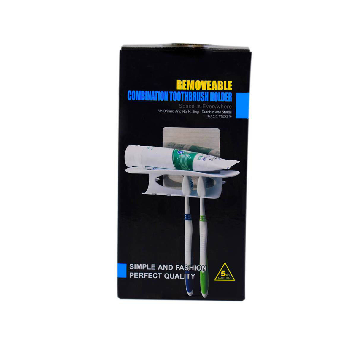 Kookee White Premium Quality Ceramic Toothbrush Holder