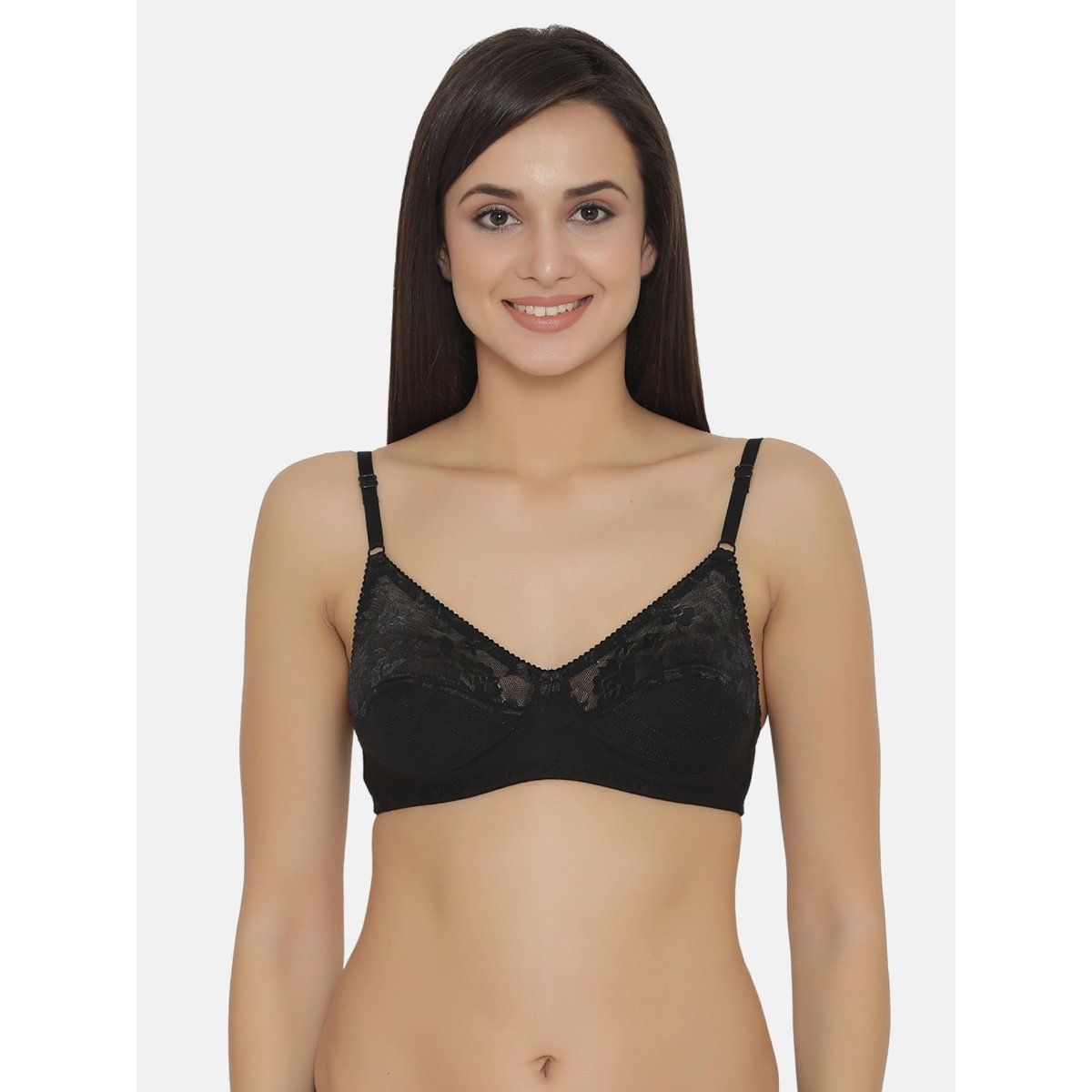 Buy online Black Cotton Bra from lingerie for Women by Clovia for ₹309 at  48% off