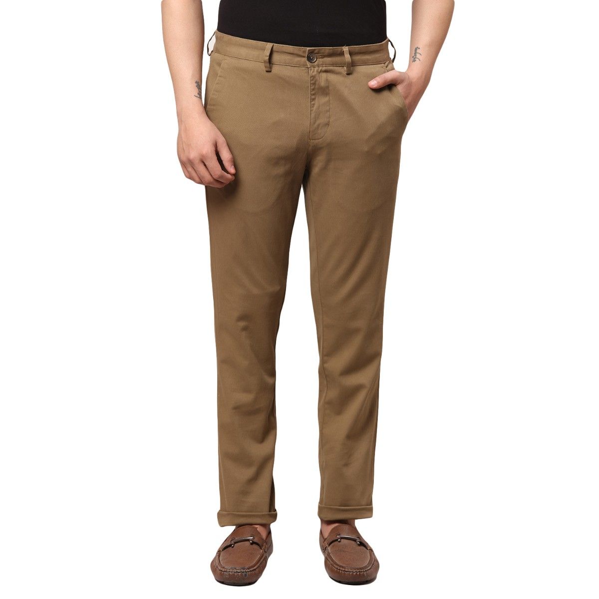 Buy Park Avenue Men Blue Neo Fit Solid Formal Trousers - Trousers for Men  2244595 | Myntra
