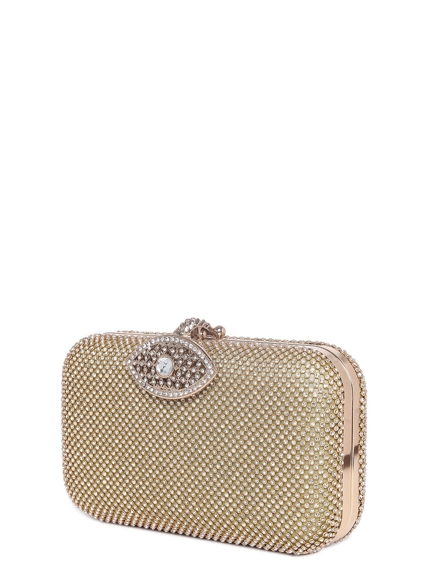 Gold and hotsell white clutch