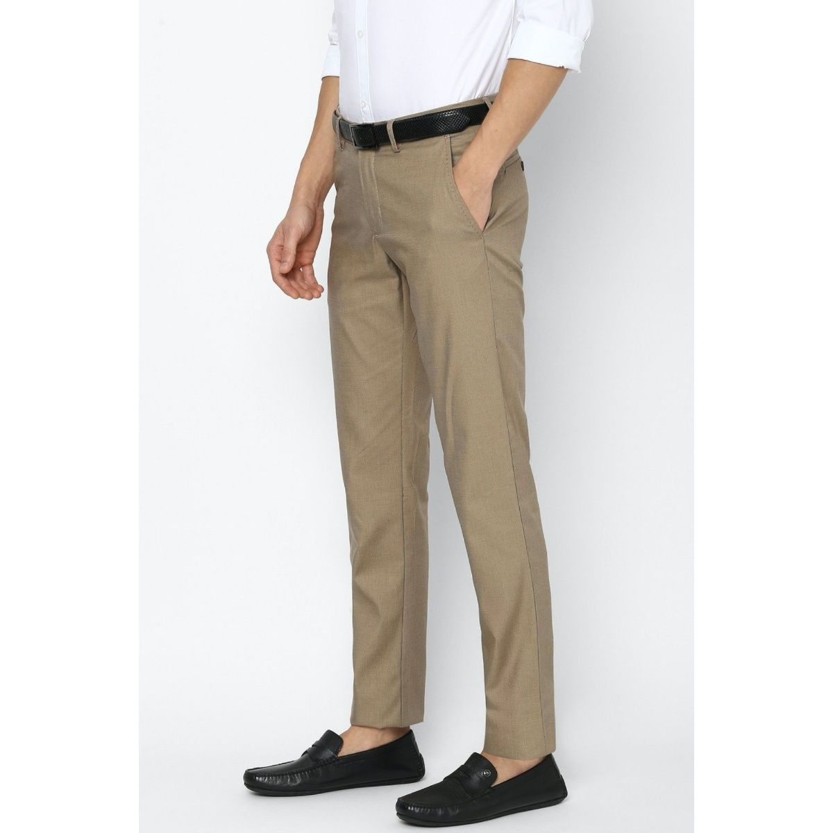 Louis Philippe Mens Straight Fit Formal Trousers LPTFMSSB469670Medium  Blue30  Amazonin Fashion