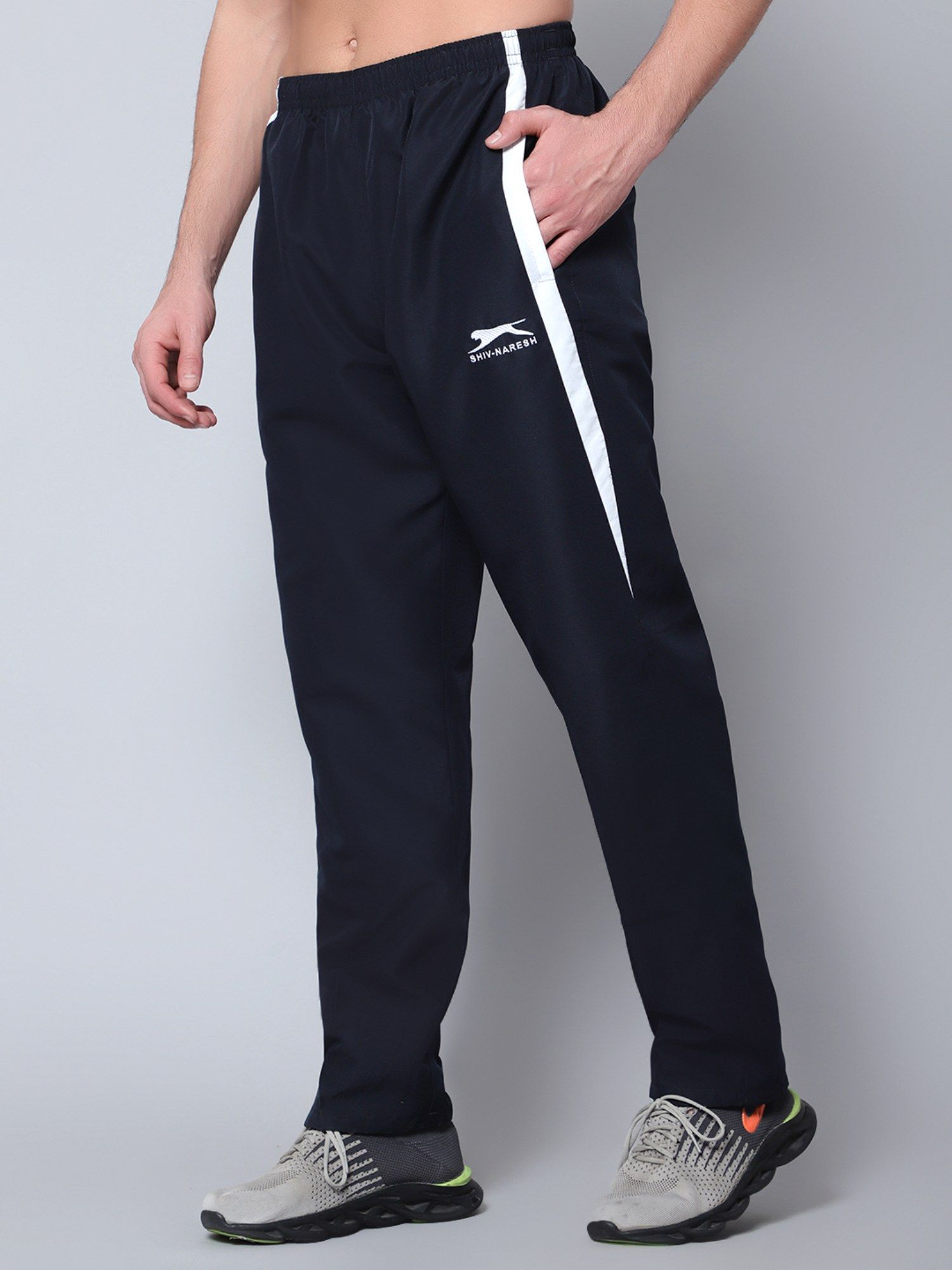 Buy Shiv Naresh Navy Blue Active Track pant Online