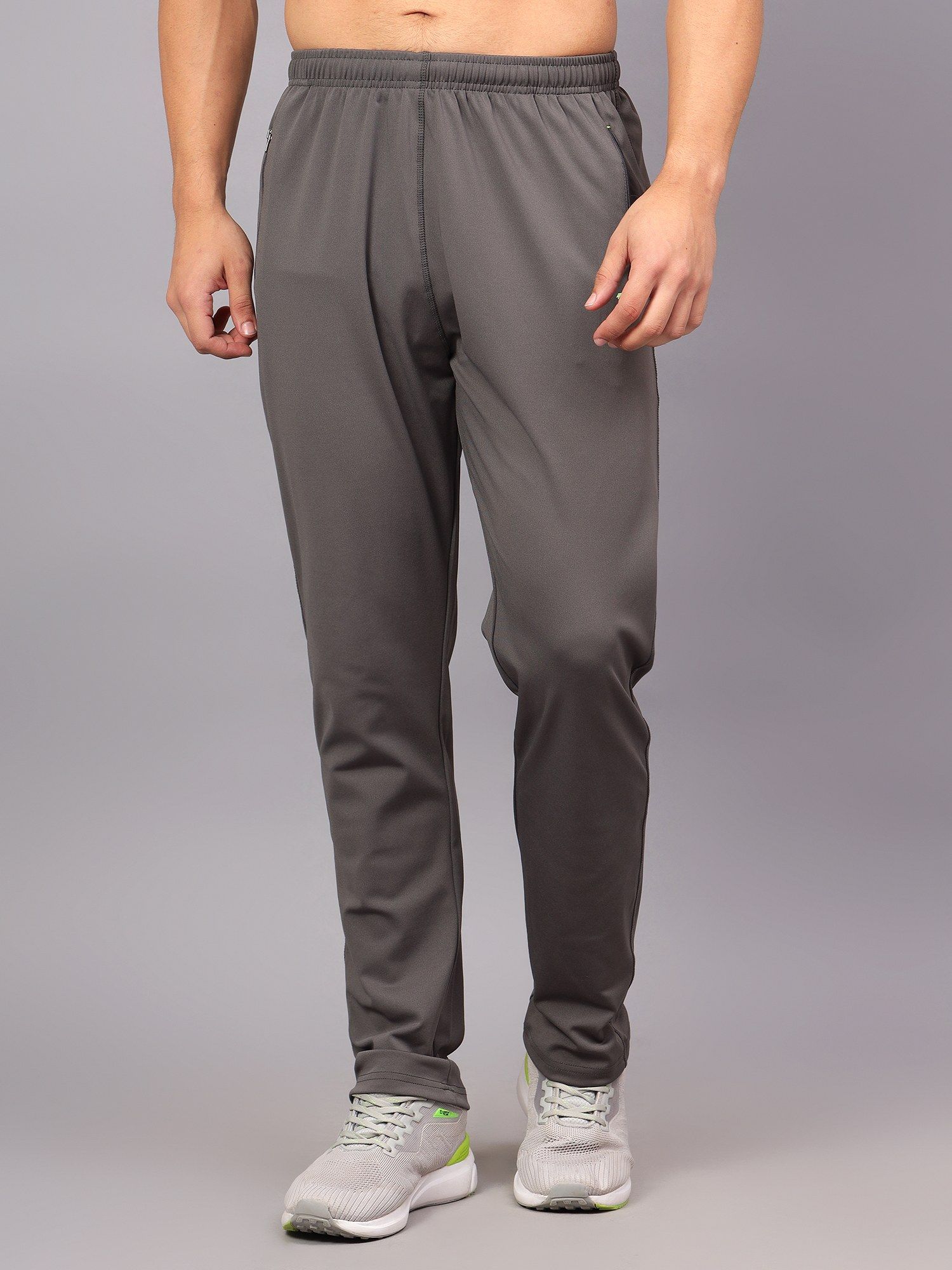 Buy Shiv Naresh Grey Stretchable Men s Track Pant Online