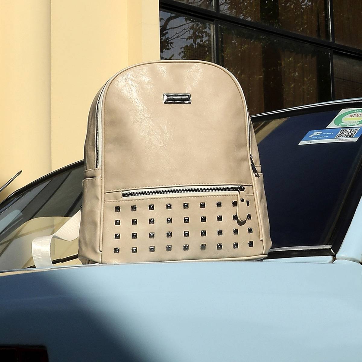 Haute Sauce Studded Backpack - Peach