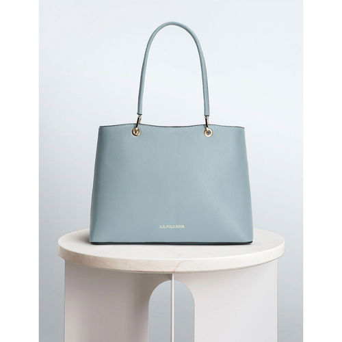 Buy POLO Minimal Structured Tote Bag Blue Online