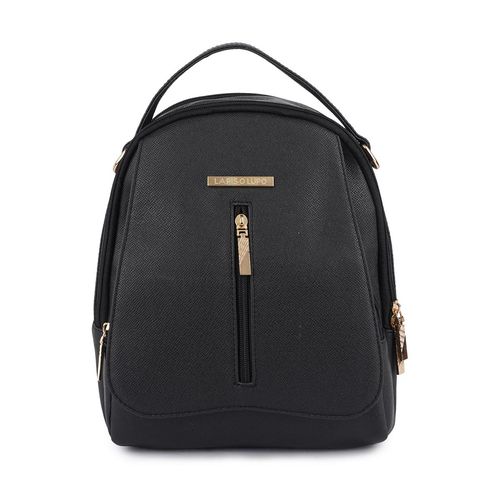 Buy Lapis O Lupo Black Solid-Plain Backpacks (Free Size) Online