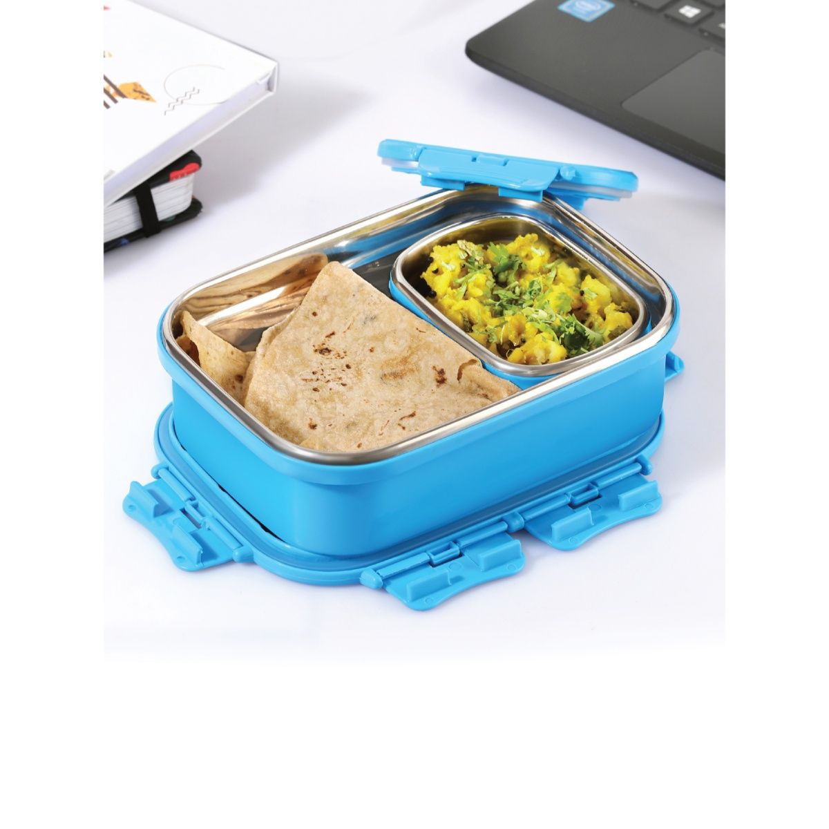 Pinnacle Prata Stainless Steel Insulated Lunch Box (750ml) - Blue