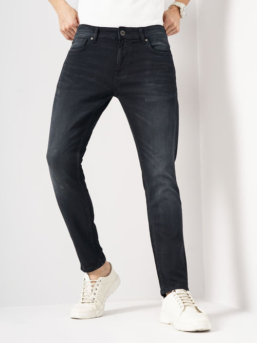 Men's Solid Ankle Length Jeans