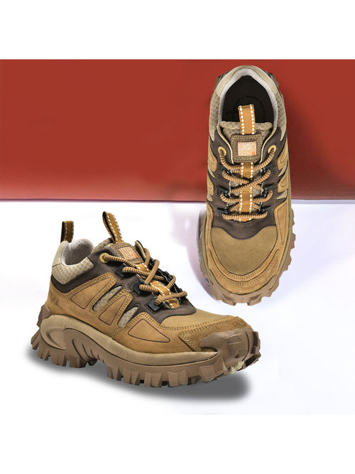 Buy WOODLAND Mens Camel Lace Up Casual Shoes Online