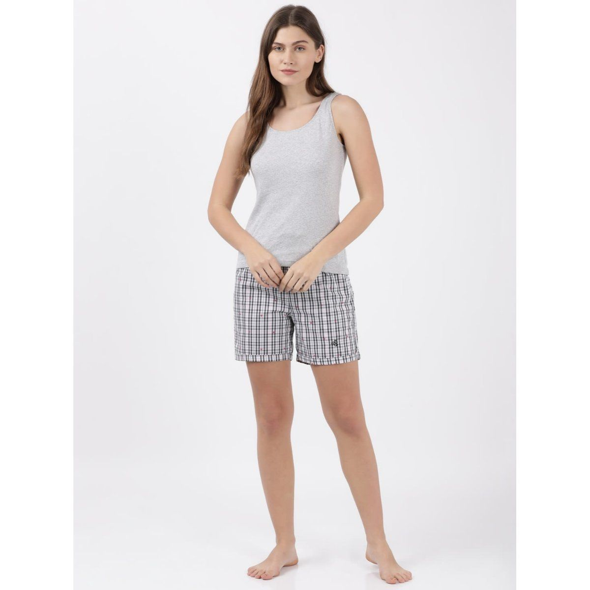 Jockey - Le boxer Woven - marine/blanc