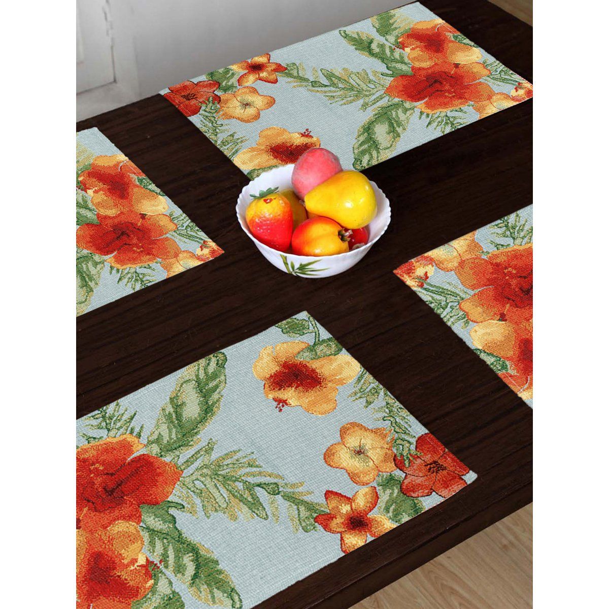 AVI LIVING Dreamy Floral Table Mats Multicolor (Set of 4) 13 x 19 Inch
