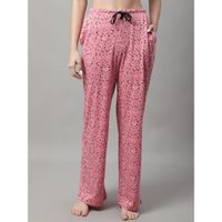 Buy Kanvin Womens Printed Self Design Rayon Straight Fit Pajamas - Teal  Online
