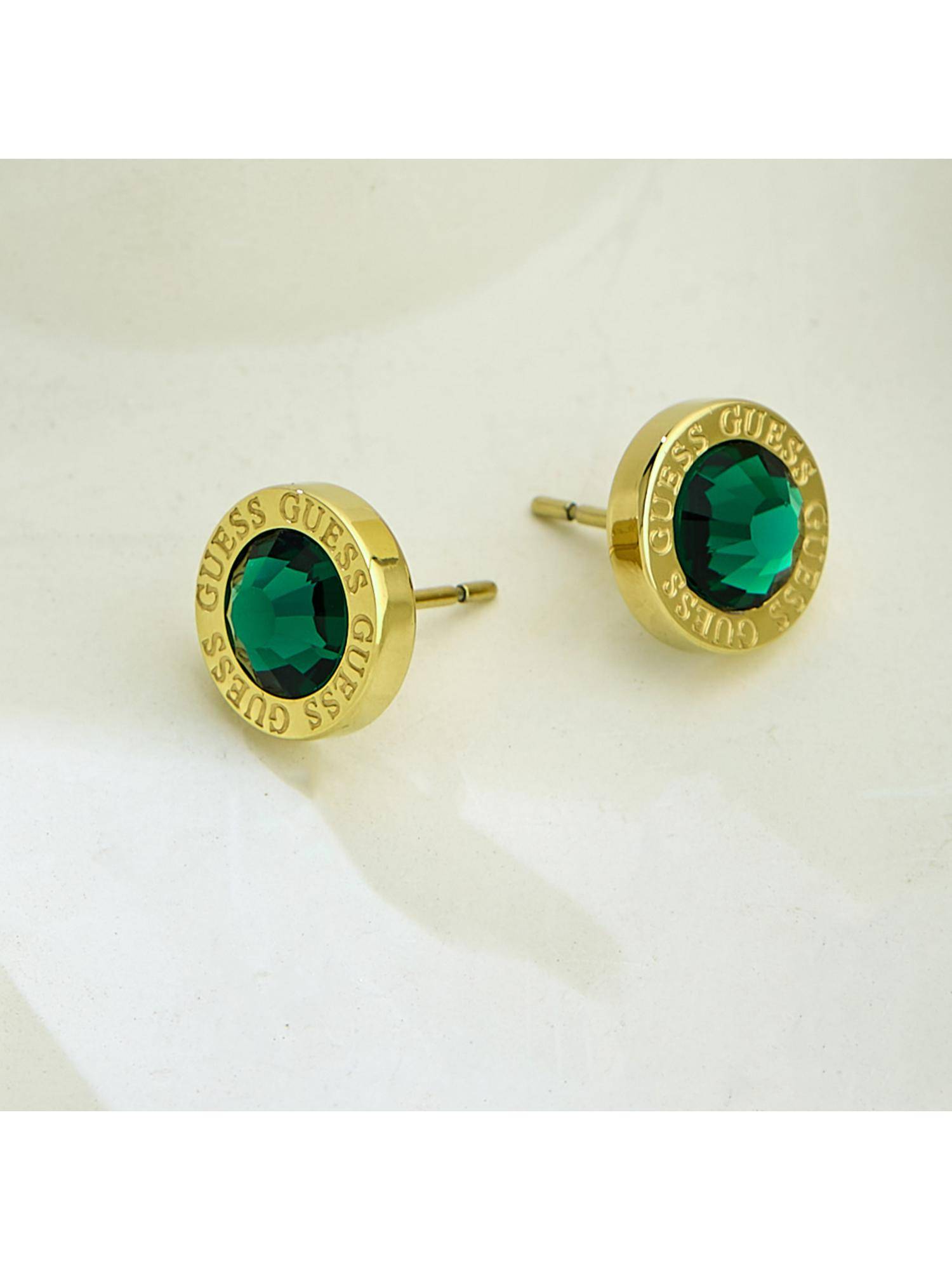 Guess Color My Day Stud Earrings For Women, Stainless Steel, Anti-Tarnish, Gold-Plated