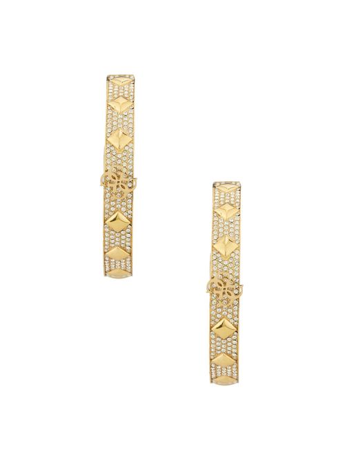 Guess Orecchini A Bottone Donna In Acciaio Con Zirconi - Modello 32023449 - 2