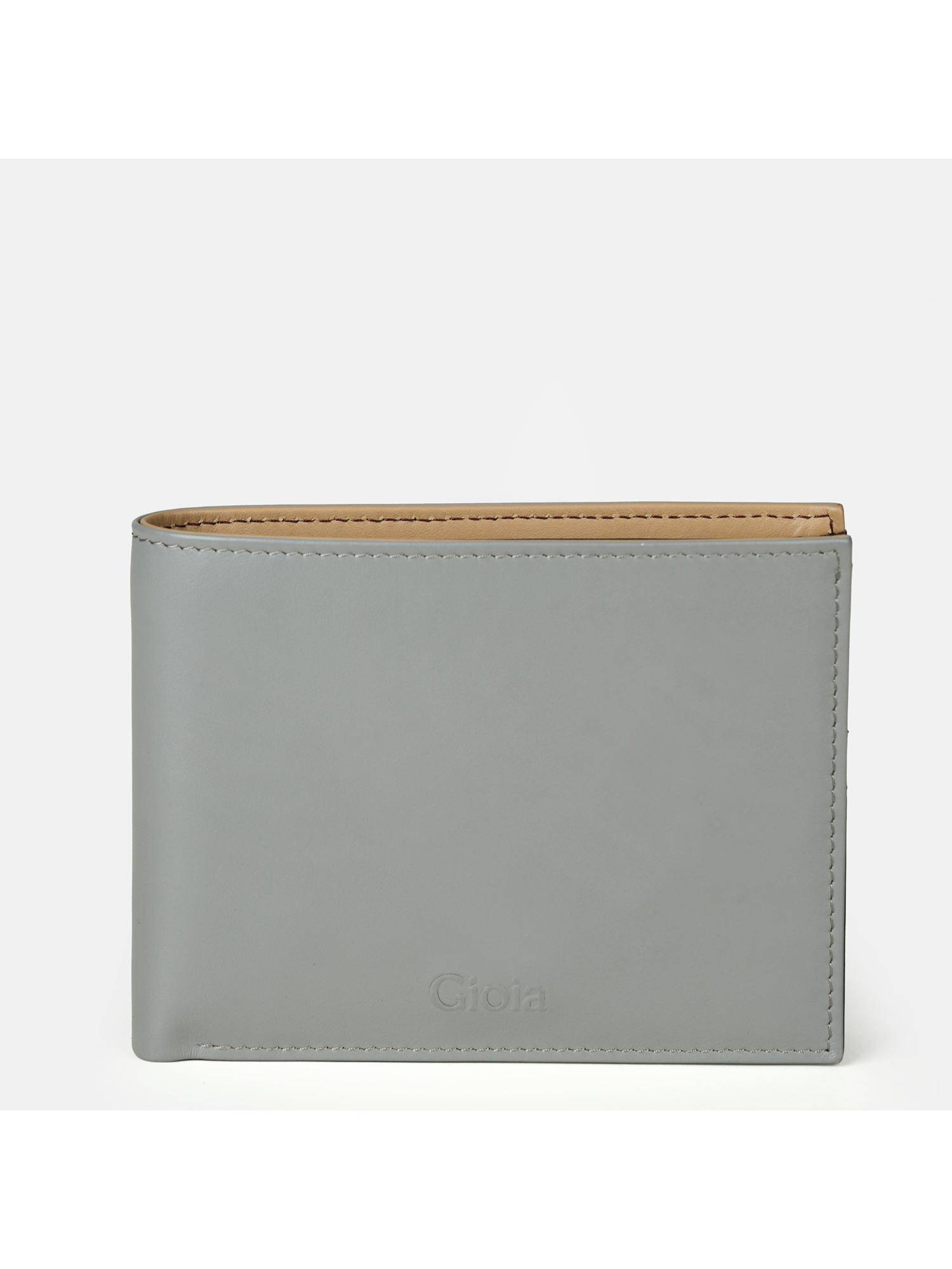 Gioia Solid Bifold Wallet - Grey
