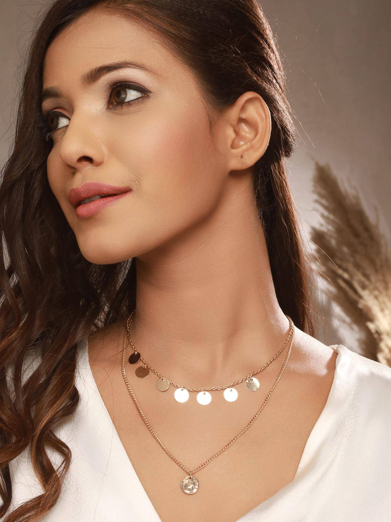 Jazz and Sizzle Gold Brass Statement Necklace